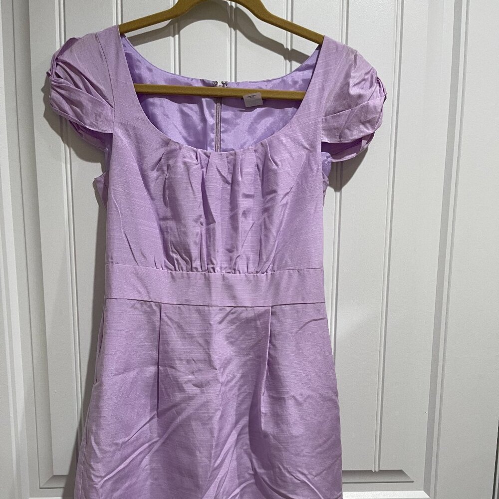 J Crew Lavender Silk Cotton Melody Dress